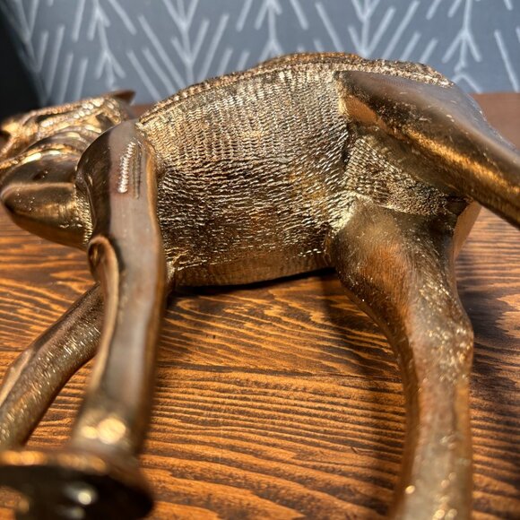 Vintage Solid Cast Metal Camel Figurine Copper Bromze Finish Camel Sculpture - Picture 13 of 17